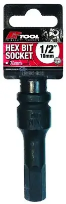 PT11941 - PkTool - 1/2” DR 10mm IMPACT HEX BITS SOCKET
