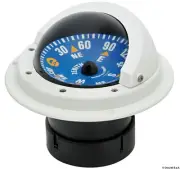 RIVIERA Boat Marine High Speed Compass 3" 80mm White/Blue