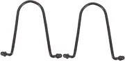 Rain Chain Adapter Hook Set 2pcs Metal Hooks for Rain Chain Installation Gutter Clips