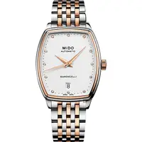 在飛比找PChome24h購物優惠-MIDO 美度 Baroncelli 永恆系列真鑽酒桶型女錶