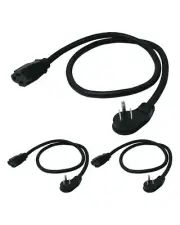 Lightkiwi 16AWG Flat Plug Power Extension Cord 3ft, 3-Pack