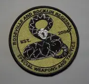 Roseville and Rocklin California Regional SWAT Subdued OD Patch ++ HTF CA