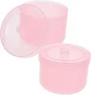 NOLITOY Nail Tool Cleaner Box 2pcs Sterilizer for Manicure Tools Reusable Plastic Nail Art Soaking Tray