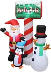 Christmas Santa Claus Snowman Penguin Airblown Inflatable Decor Outdoor Xmas LED