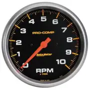 Autometer Pro-Comp Tachometer In Dash Standard Ignition - 10,000 RPM, 5 Inch, AU5160
