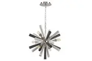 Sputnik Pendant Light x6 Dark & Light Grey Sea Anemone