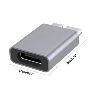 Dou Micro B USB3.0 適配器轉 USB C Type-C 母頭硬盤適配器連接器