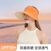 在飛比找ETMall東森購物網優惠-遮陽帽女夏季可折疊雙面防曬帽