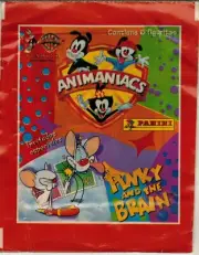 Brazil version 1997 Panini Animaniacs Pinky And the Brain Sticker Pack