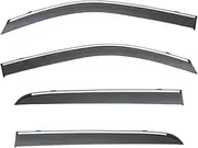 STIDPFZX Side Window Deflector Weather Shield Window Visor Awnings & Shelters Compatible for GWM Poer P-Series 2019 2020 2021 2022 2023 2024