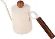 Amosfun 600ml Coffee Maker Stainless Steel Kettle with Lid Old Fashioned Pot Tea Kettle for Hand Drip
