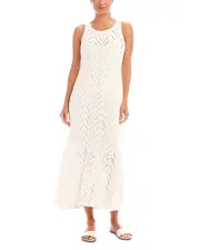 Karen Kane Flowy Crochet Midi Dress