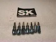 3/8-1/4" DRIVE BIT SOCKET SET S-K 7PC USA