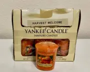 BOX of 18- Yankee Candle HARVEST WELCOME Votives/Samplers RARE New FREE SHIP