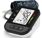 Baymed Blood Pressure Monitor Portable Travel Size Gift Pick, Dual Power Option