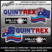 QUINTREX - MILLENNIUM HULLS - Set of 4 Decals - BOAT DECALS