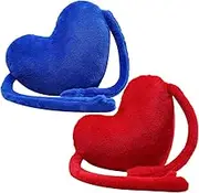iplusmile 2Pcs Heart Shape Throw Pillow Cushion for Valentine's Day Decor Soft Bed Couch Accessories for Living Bedroom