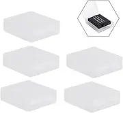 Angoily 5 Pack Battery Storage Case 5 Accessories Camera Battery Holder Plastic Case Organized Camping/Travel
