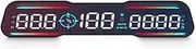 Snblzhef G19 HUD Head Up Display Speedometer Car Speed Gauge MPH Overspeed Alarm Driving Angle Time Compass Driving Alarm
