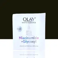 在飛比找蝦皮購物優惠-OLAY 水感透白光曜鑽紋彈力面膜 一片 小白瓶面膜 ola