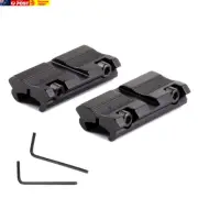 2Pcs Scope Adapter Mount Base 11Mm Dovetail to 20Mm Weaver Picatinny Rail Mount