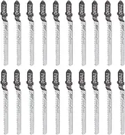 Bjworeye 20Pcs Reciprocating Jigsaw Blade T101AO T-Shank Multi Jig Saw Blades for Wood Plastic Cutting Disc