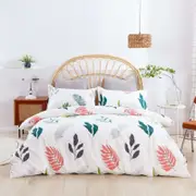 3D Cute Leaves 126 Bed Pillowcases Quilt Queen Size