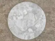 White Quartz Coffee Table, Center Quartz Agate Round Table, Living Room Decor