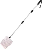 Ronyme Metal Cats Litter Long Handle Comfortable Aluminum Cat Litter Sifter Extendable Cat Litter for Pets Supplies Puppy, Pink