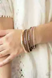 Paparazzi TROPHY TEXTURE multi bracelet