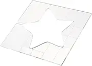 KAILIKETIY Patchwork Quilting Template Star Shape DIY Sewing Stencil for Embroidery Quilting Durable Design for Creative Crafts Easy to Use