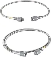 Campingmoon Flat Gas High Pressure Thread Extension Cable, Gas Tank Connection Cable, Straight Extension Tube Outdoor Portable (Z17)