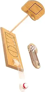 ERINGOGO 2 Sets Mini Desktop Bowling and Basketball Game Set Interactive Educational Wooden for for Family Activities
