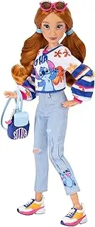 Disney ILY 4ever Fashion Dolls Stitch with Red Hair 11.5" Tall with 13 Points of Articulation, Two Complete Mix-and-Match Outfits and Glittery Mickey Ring for You!