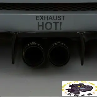 現貨發出EXHAUST HOT 重度改裝貼 排氣熱 汽車貼紙防水防曬 排氣管貼紙 改裝貼 汽車貼 機車貼