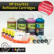 Premium HP 934/935 Refillable Ink Cartridges & Ink Officejet Pro 6230 6830 Rihac