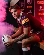 BRISBANE BRONCOS NRL RUGBY TEAM POSTER,BIG 420mm,BARGAIN,STATE OF ORIGIN QLD MAR