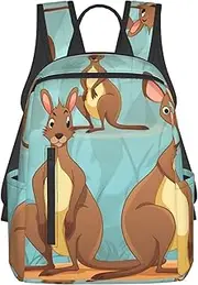 [LHBWCVN] Travel Backpack Funny for Kangaroo Zoo Laptop Backpack Lightweight Computer Bag Gift for Women Men Hiking Daypack