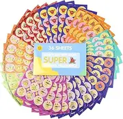 Scratch and Sniff Stickers 36 Sheets Smelly Stickers 9 Different Scents Stickers Reward Sticker for Kids Teachers Parents Water Bottle Sticker Christmas Birthday Gifts Party Favors Decorations