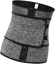 [Healvian] Waist Trainer Cor Sports Waist Trimmer Belt for Ladies S Grey for Gym and Everyday Use Improves Posture Comfortable and Stylish