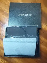 在飛比找Yahoo!奇摩拍賣優惠-GEORG JENSEN 喬治傑生 全新 黑色名片夾! 超有