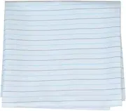 [Cladien] (Since 1958, Quality Cotton White Striped Kurta Fabric 3 Metres, White, 3 Meters