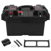 Battery Box Cover With USB Power Voltmeter Sockets For Outdoor Car Charging