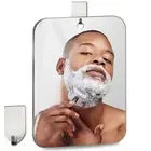 Unbreakable Shower Mirror for Shower10.7x8 Inch Large and Portable Shower Mir...