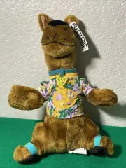 Scooby Doo Cartoon Network Plush Dog Scooby Doo With Hawaii Shirt With Tag