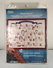 Vtg Paragon Needlecraft "America Forever" Crewel Stitchery Needlepoint Kit 0312