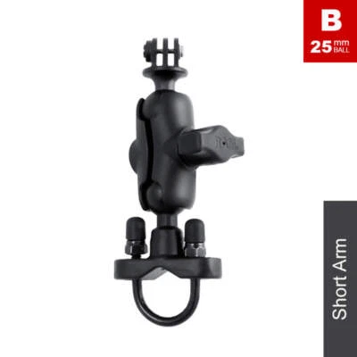 RAM 13mm-32mm U-Bolt Handlebar GoPro Action Camera Mount Kit