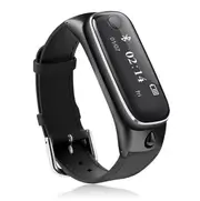 M6s bluetooth Headset Smart Bracelet Sport Tracker Sleep Moniter Smart Watch For Android IOS Phone BLACK COLOR