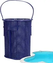 Pool Strainer Basket with Handle, Sturdy Pool Skimmer, Durable Water Circulation System, Tear Resistant Pool Basket, Pool Pump Accessories, Efficient , Compatible with Most Pool Pumps