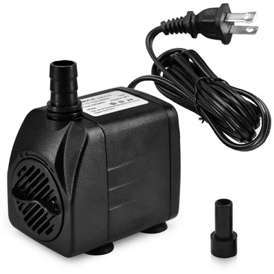 220 GPH Small Submersible Pump 15W 800L/H for Pond Water Feature Aquariums